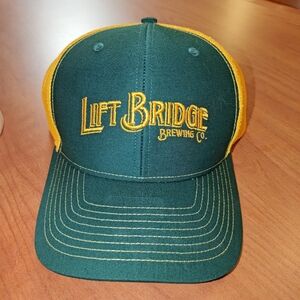 Lift Bridge Brewing Co. Green Gold Trucker Mesh Snapback Hat Cap